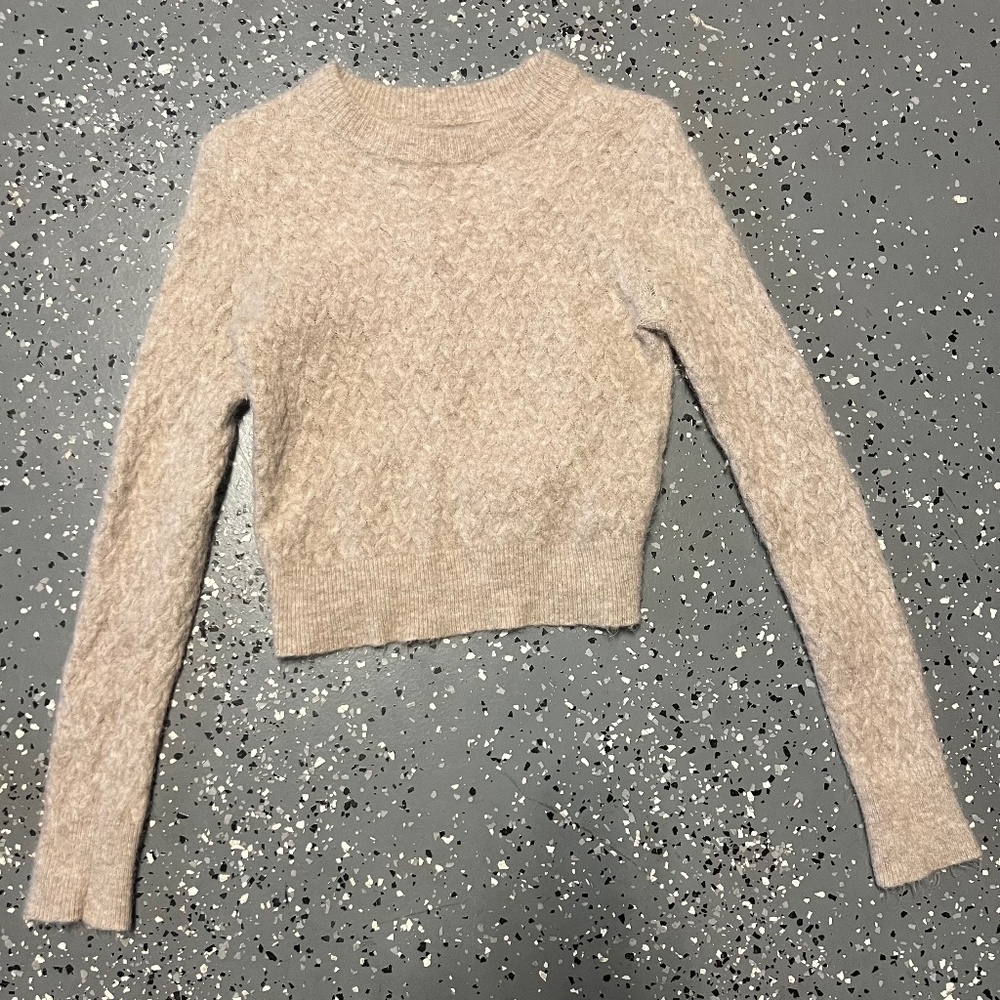 Lululemon Ladies Alpaca Wool-Blend Crosshatch Sweater – Excellent Condition